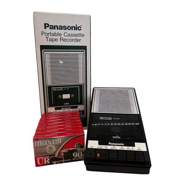 Panasonic Other - Panasonic RQ-2103 Portable Cassette Tape Player Recorder with Box + 8 Tapes